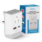 Adaptador De Enchufe Ceptics, Reino Unido, Irlanda, Hong Kong, Tipo G Con Usb Y Usb-c