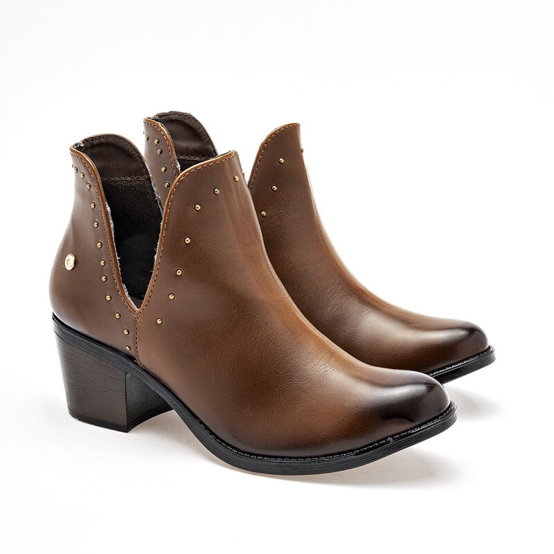 Moramora Botín para mujer café image number null