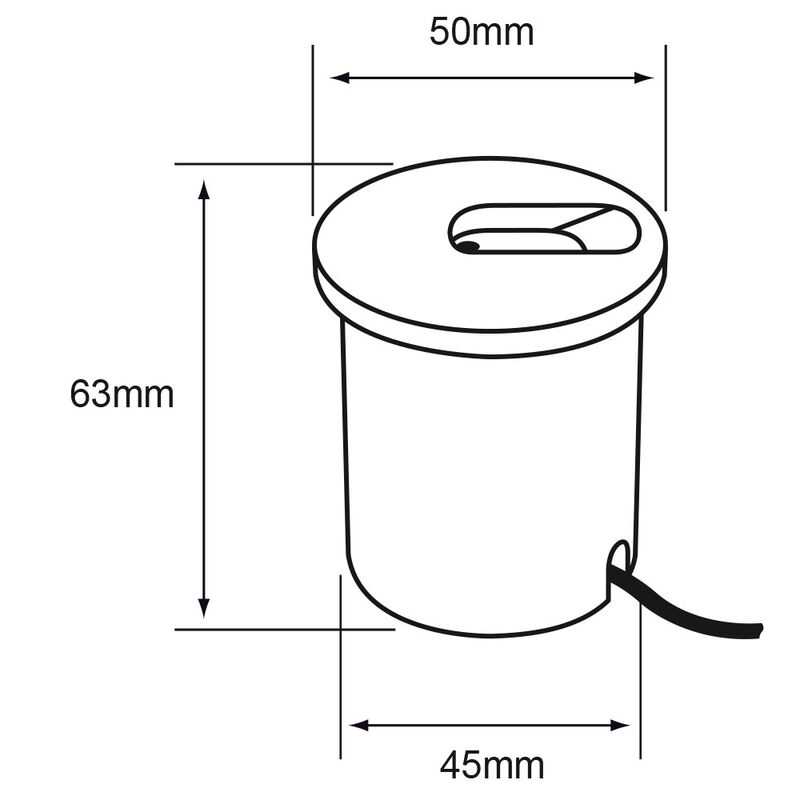 Lampara Empotrado En Muro Blanco 1w Luz Suave C... image number null