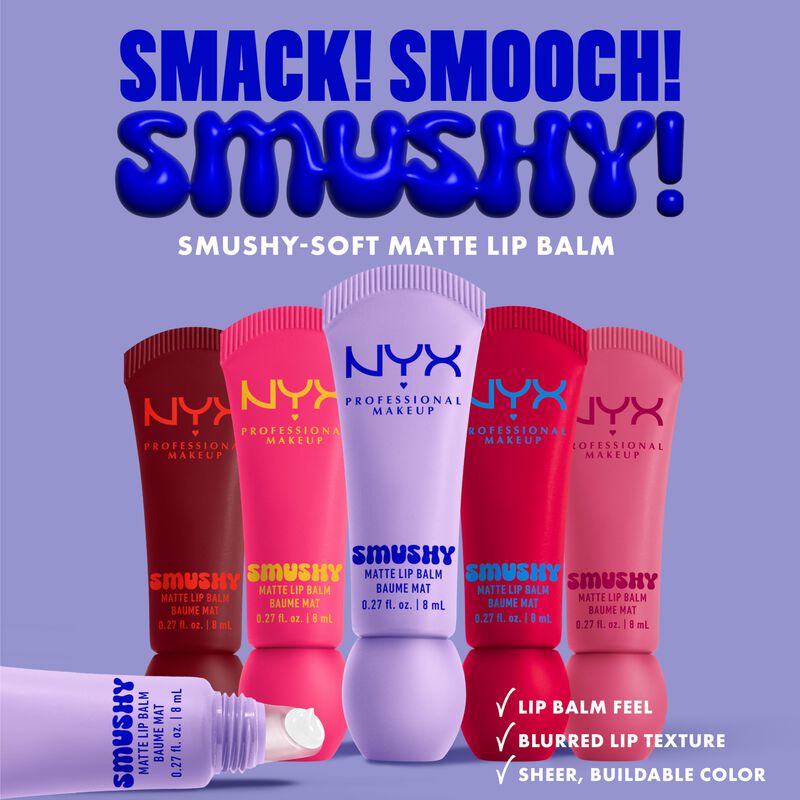 B&aacute;lsamo Labial Nyx Smushy Matte Con Color 8 Ml image number null