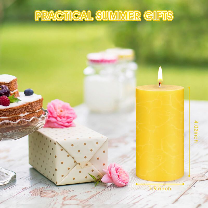 Velas De Citronela Ofun, Grandes, 5 X 10 Cm, Co... image number null