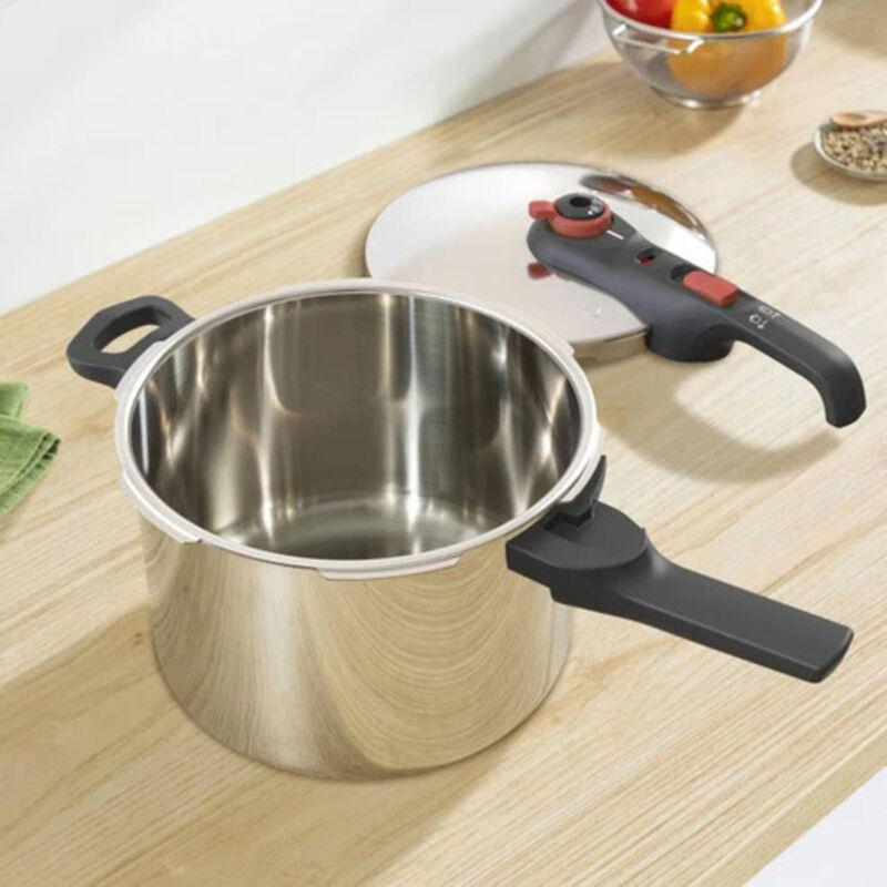Olla Presi&oacute;n T-fal  8l Gris Acero Inox 5 Sistem... image number null