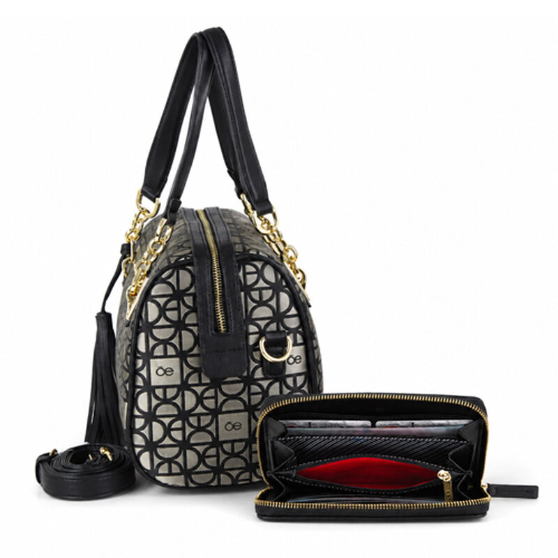 Kit Bolsa Cloe + Cartera Color Negro image number null