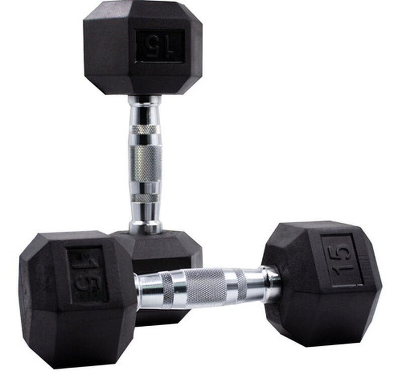Par 2 Mancuernas Premium Hexagonales 15lb 6.8 K... image number null