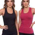 Set De 2 Blusas Camiseta Para Dama Bl-1007 Surtido En Color Sin Mangas