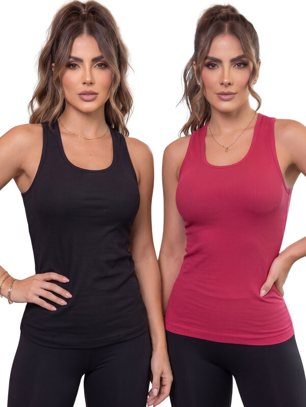 Set De 2 Blusas Camiseta Para Dama Bl-1007 Surt... image number null