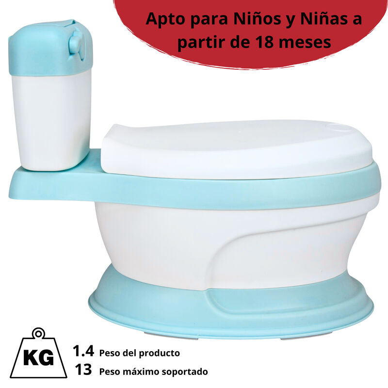 Baño Entrenador para Niños con Asiento Acolchad... image number null