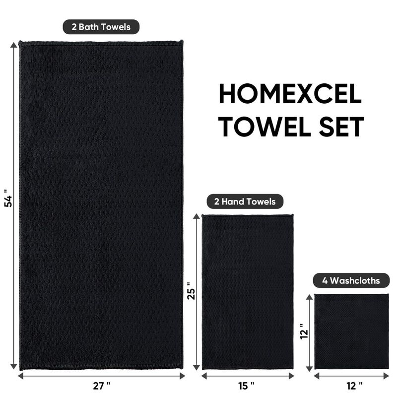Juego De Toallas De Ba&ntilde;o Homexcel De Microfibra... image number null