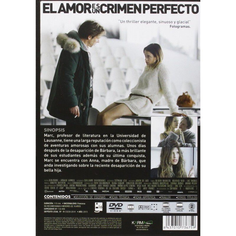 El Amor Es Un Crimen Perfecto [dvd] (2013) L'am... image number null