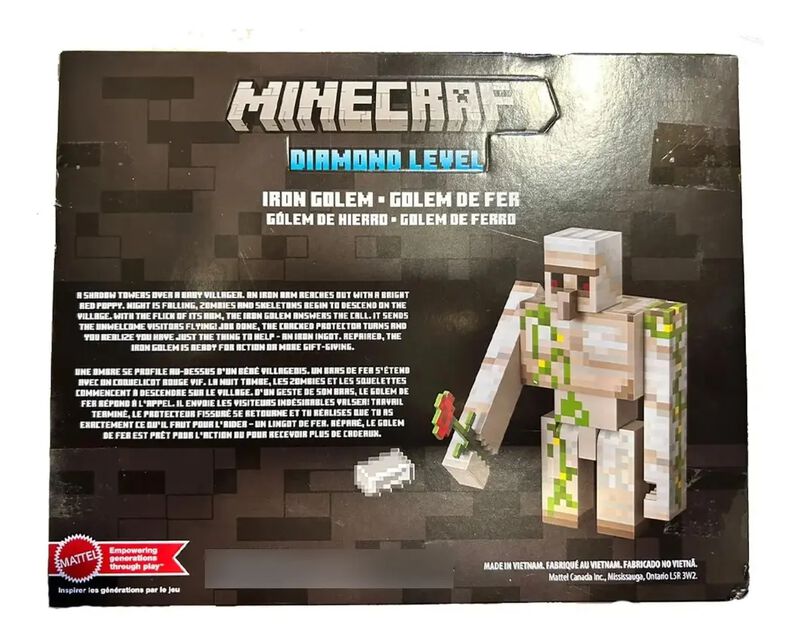 Iron Golem Minecraft Diamond Level Mattel Mojan... image number null