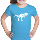 Camiseta Word Art Para Ni&ntilde;a - Tyrannosaurus Rex - Turquesa