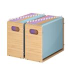 Organizador De Archivos Sbanmao 33 cm Juego De 2 Acr&iacute;lico Y Bamb&uacute;
