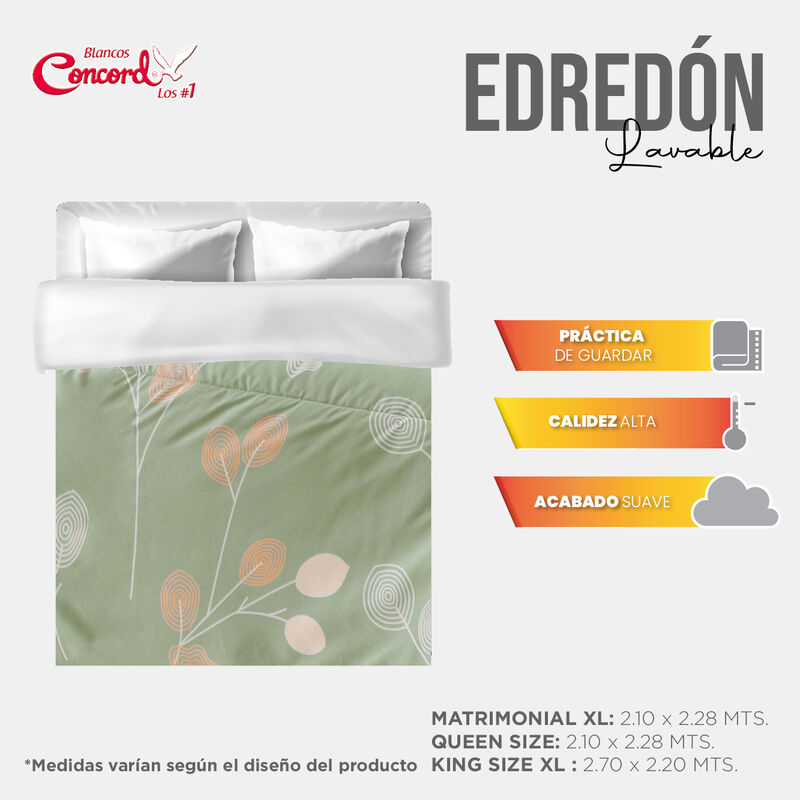 EDRED&Oacute;N DALIA 2V C/F C/C C/B ROSA MAT/XL-QS image number null