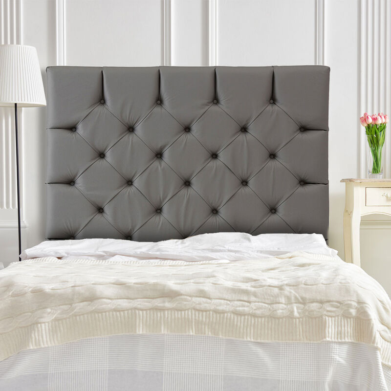 Cabecera Matrimonial Dicasa Dubai Gris Oxford image number null