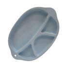 Plato Infantil De Silicona Peas And Carrots Azul