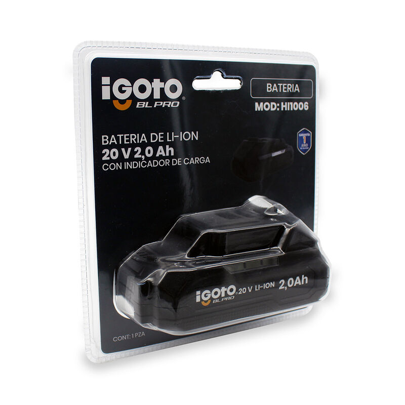 Bateria Li-ion Igoto Pro 20v Dc 2.0 A HI1006 image number null