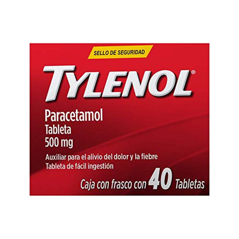 Paracetamol Tylenol 40 Tabletas 500 Mg image number null