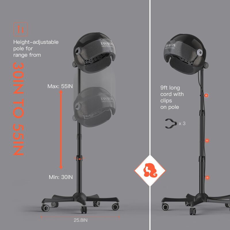 Secador De Pelo Con Capucha Tasalon Ionic 1875w... image number null