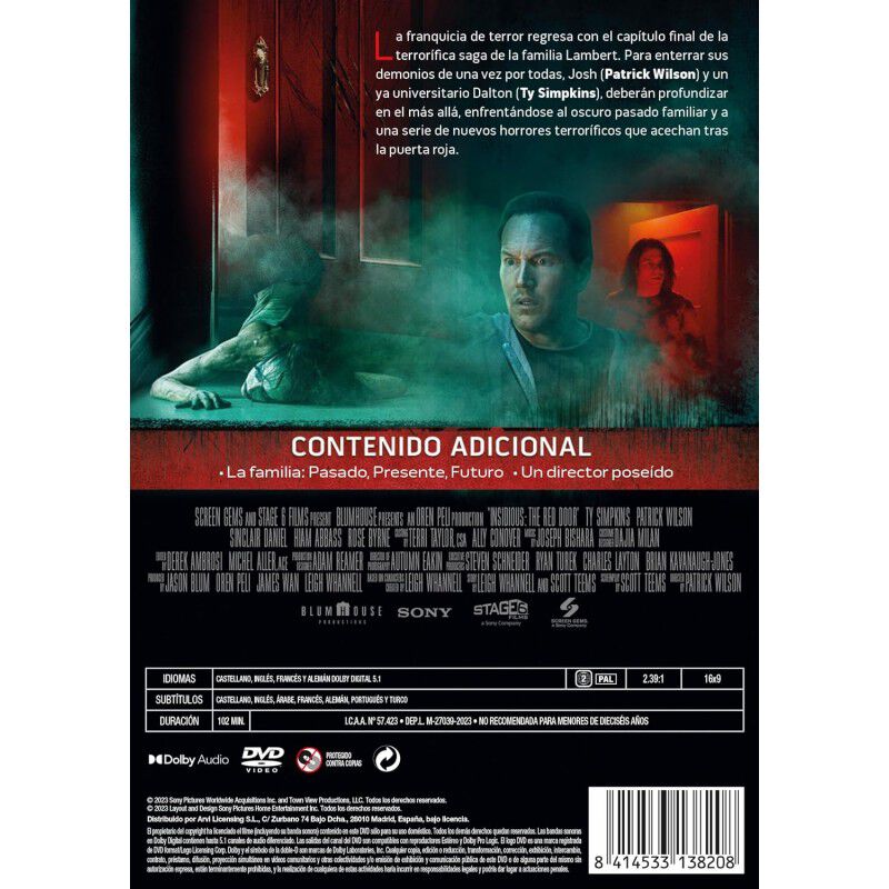 Insidious 5: La Puerta Roja (dvd) [dvd] image number null