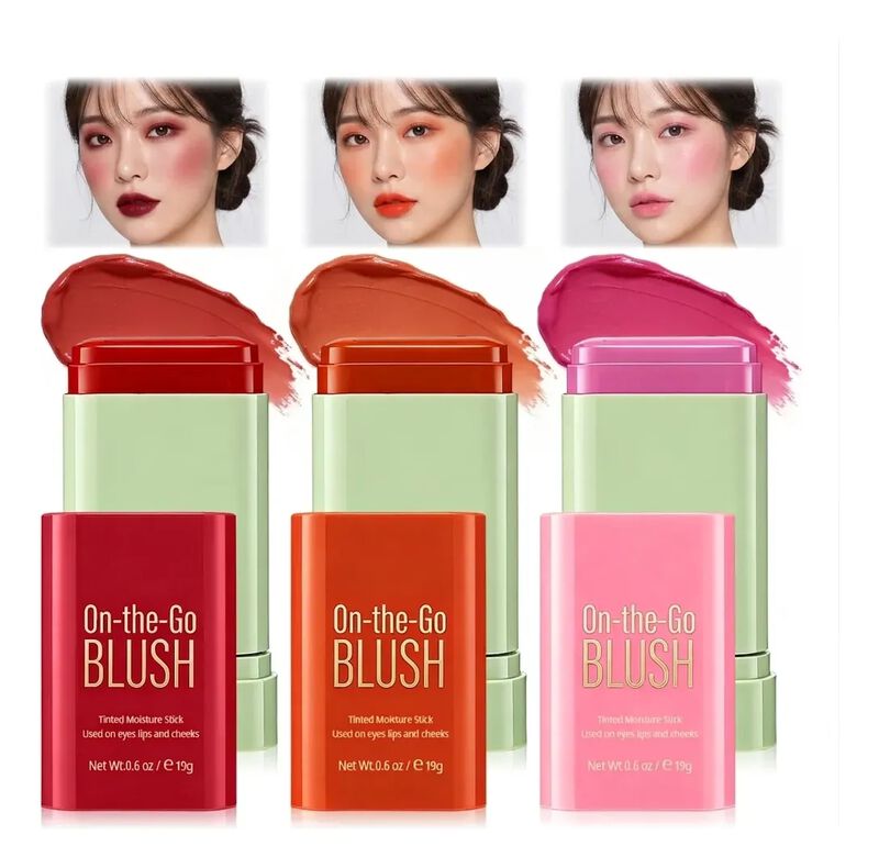 Pack 3 Rubores Blush En Barra Colorete Mejillas... image number null