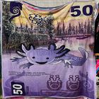 Exclusiva! Cobija Frazada Ultra Suave Ajolote Billete 50 pesos