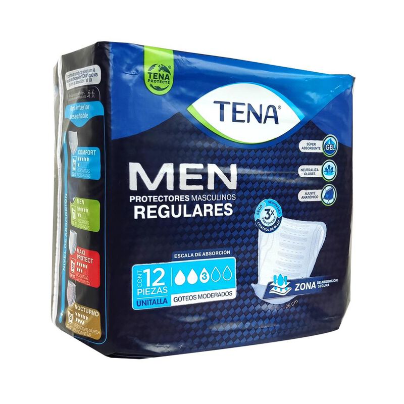 Protectores Masculinos Tena Men 12pzs image number null