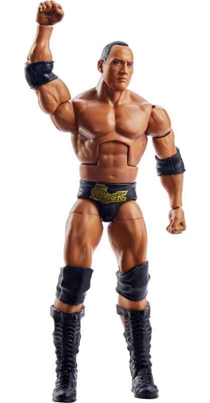 Figura De Acci&oacute;n Mattel Wwe The Rock Wrestleman... image number null