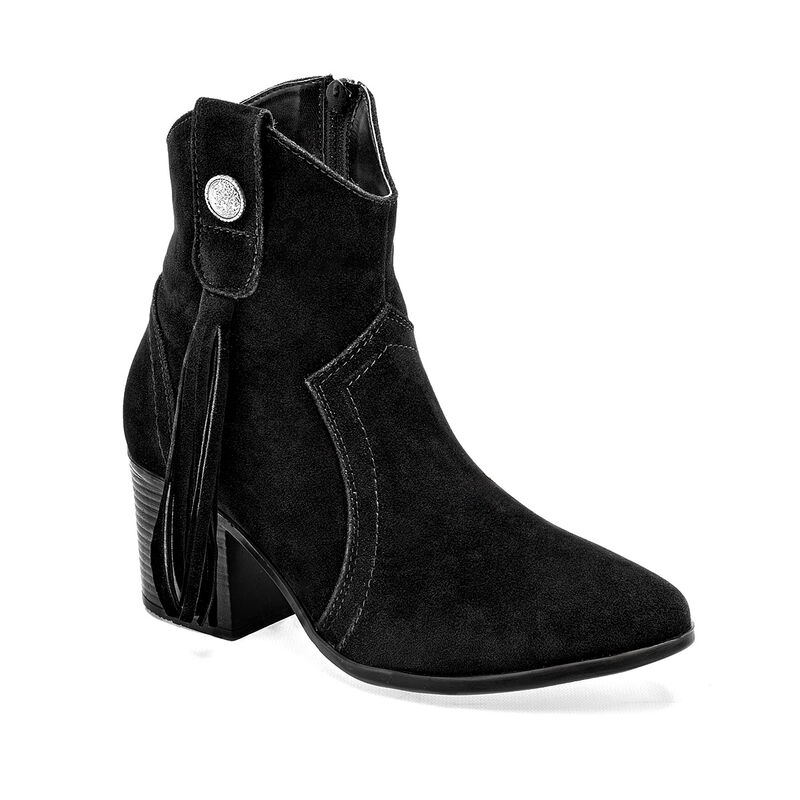 Moramora bot&iacute;n tac&oacute;n para mujer  negro cod 1413... image number null