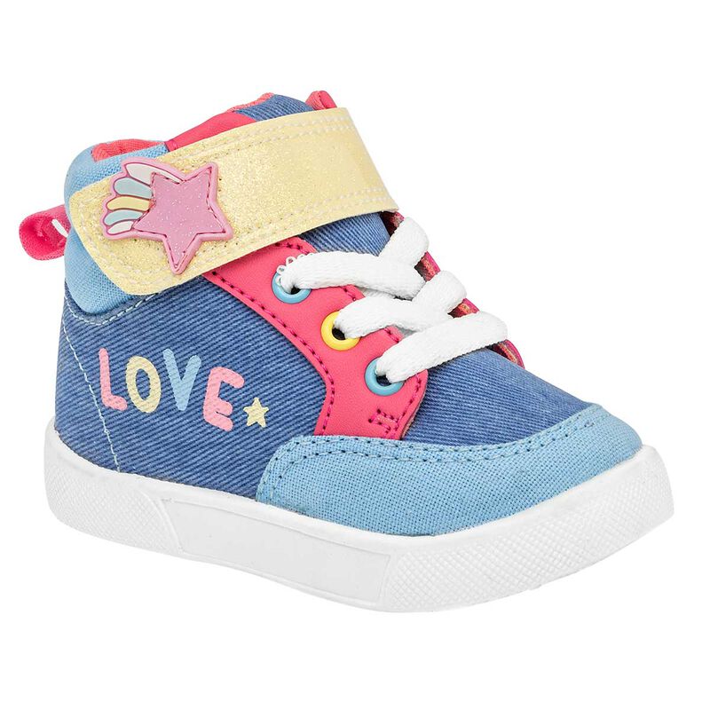 Bubble Gummers Tenis urbano para ni&ntilde;a azul mult... image number null