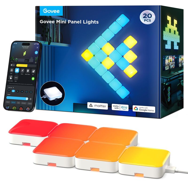 Paneles De Pared Led Govee Minipanel De Luces R... image number null