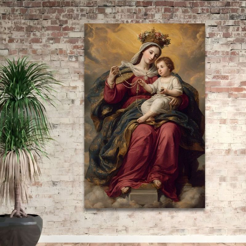 Cuadro Decorativo Religioso 70x100cm V&iacute;rgen del... image number null