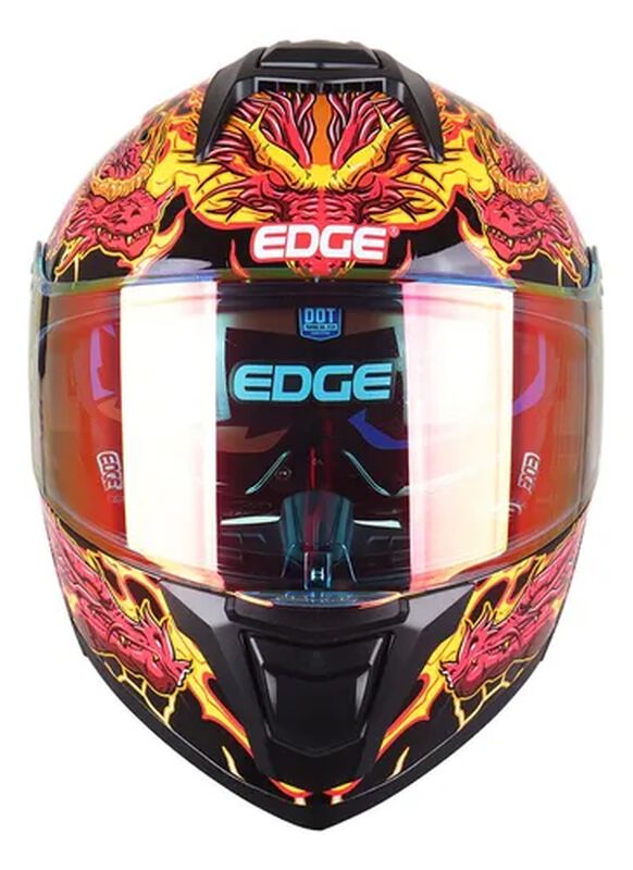 CASCO PARA MOTO DRAGON ROJO ABATIBLE DOT/ECE CO... image number null