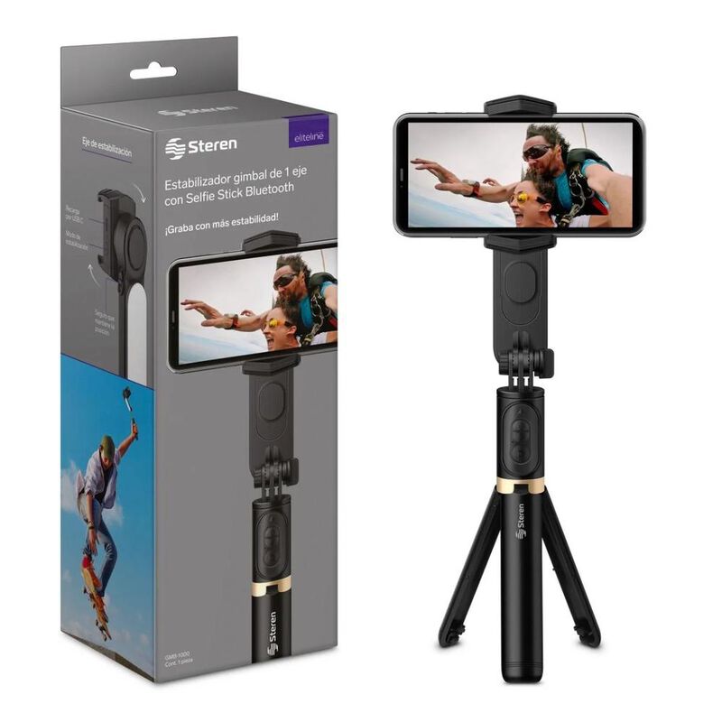 Estabilizador (Gimbal) de 1 eje, con Selfie Sti... image number null