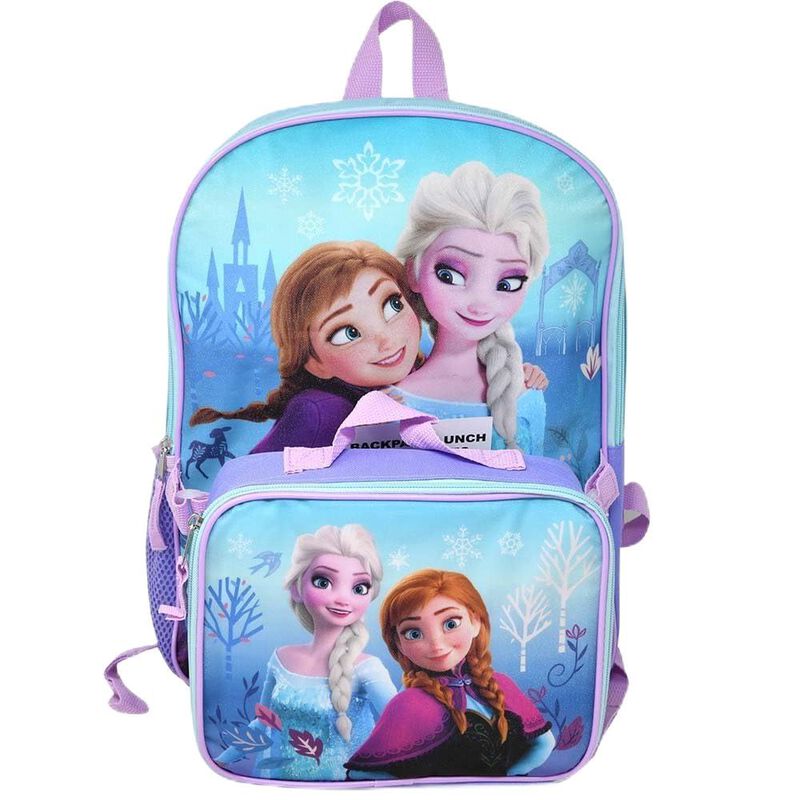 Mochila Bioworld 41 cm Frozen Elsa Y Anna &ndash; Con... image number null