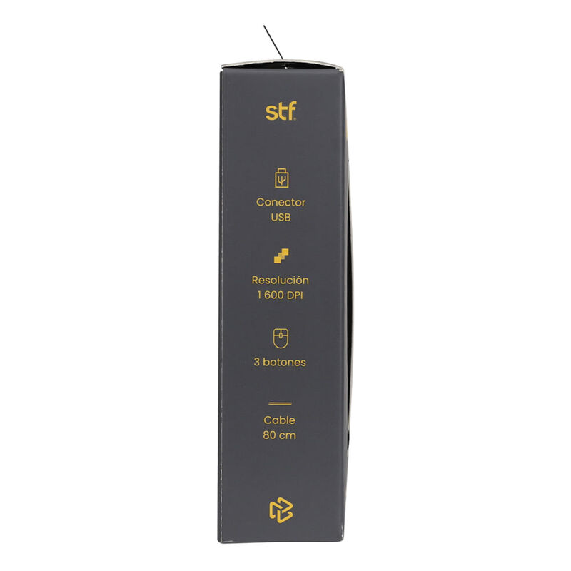 Stf Mouse Al&aacute;mbrico Viva Retr&aacute;ctil Negro image number null
