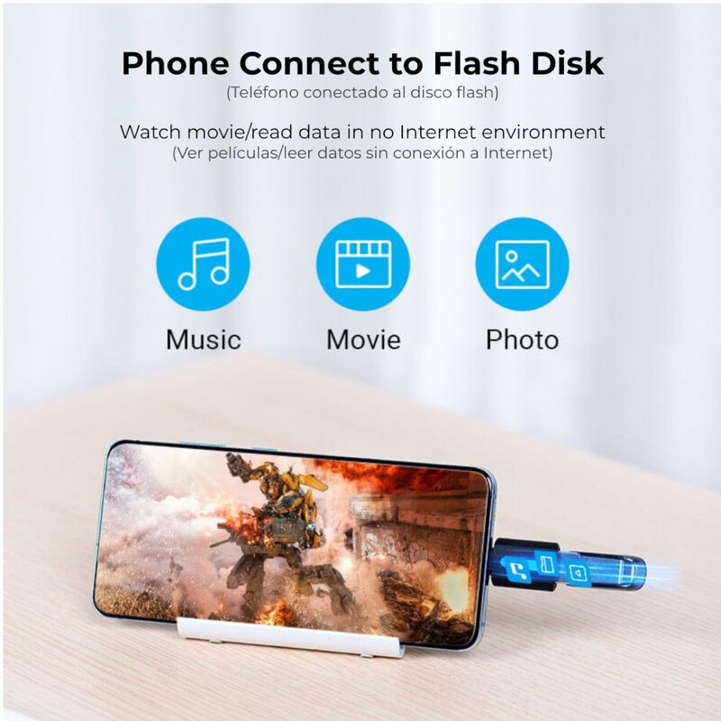 Adaptador OTG USB-C a USB-A 3.0 VENTION CDUB0 image number null