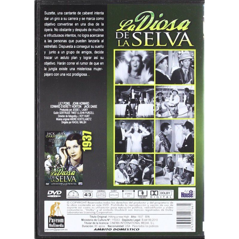 La Diosa De La Selva [dvd] 1937 Hitting A New H... image number null