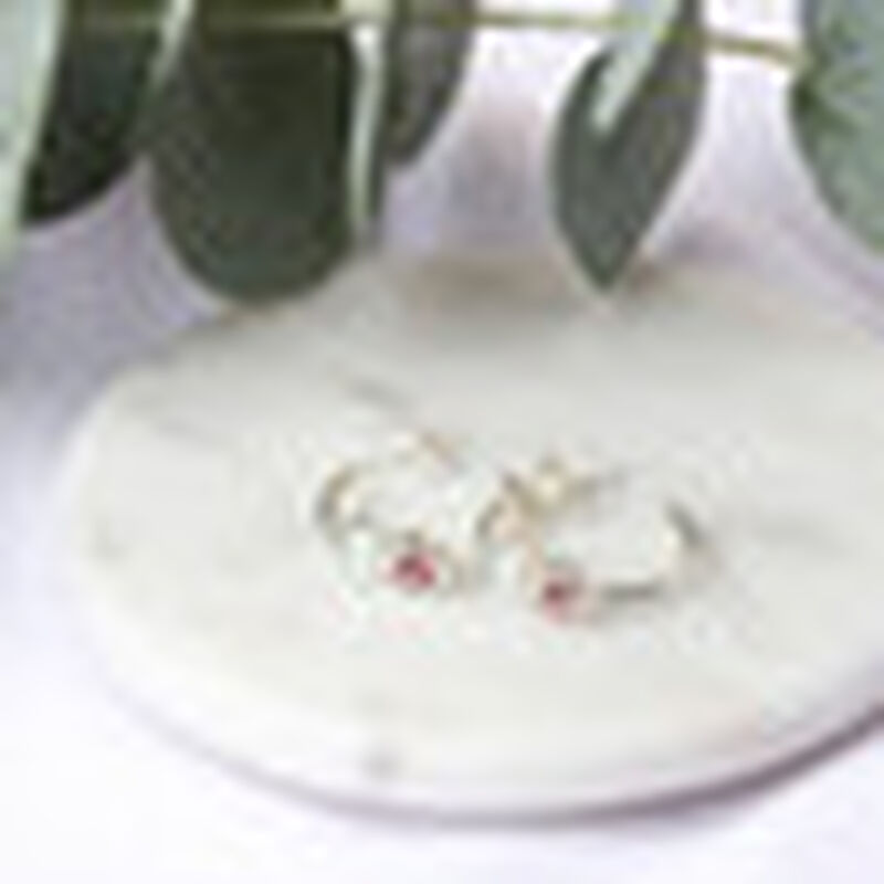 Arracadas Iris de plata .925 con topacio y turm... image number null