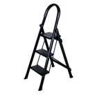 Escalera Plegable Multifuncional Tubular 3 Pelda&ntilde;os,  (Negra) Bluelander