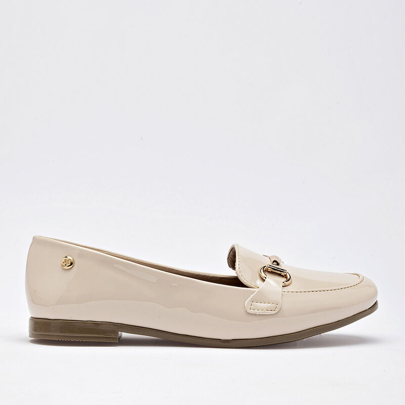 Moramora mocas&iacute;n para mujer beige charol cod 14... image number null