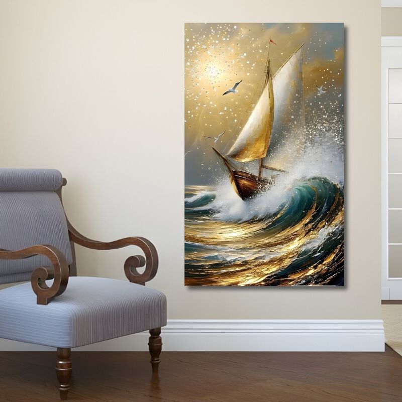 Cuadro Decorativo Paisaje 70x100cm Velero image number null