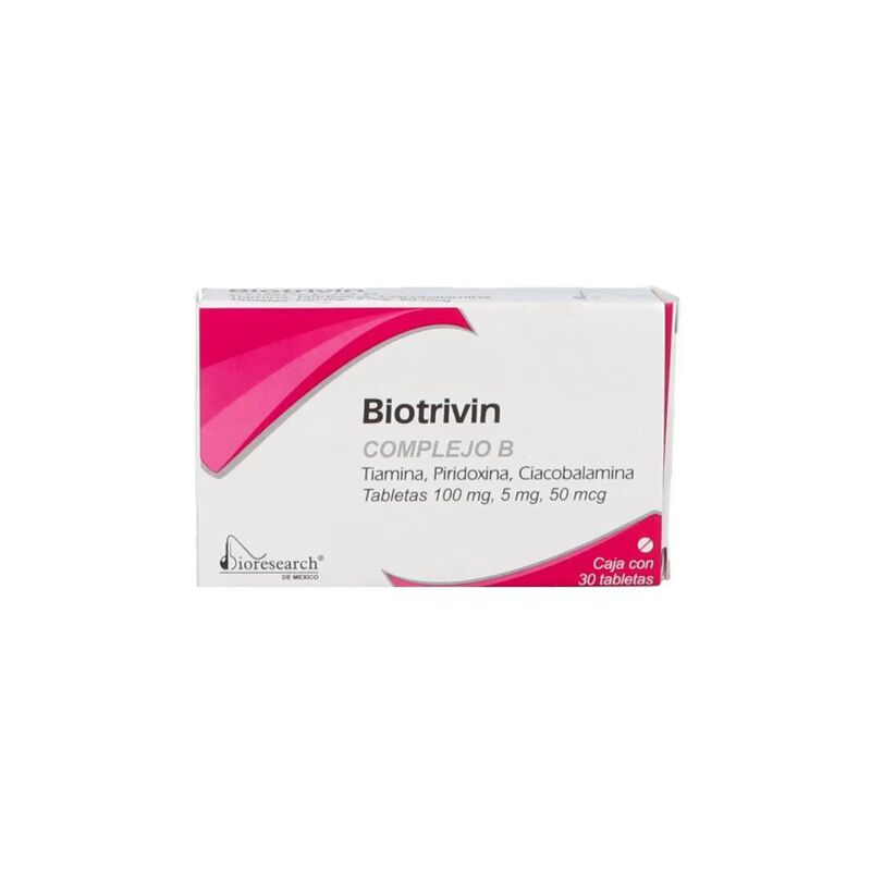 Biotrivin 100/5/0.05 Mg 30 Tableta(s) image number null