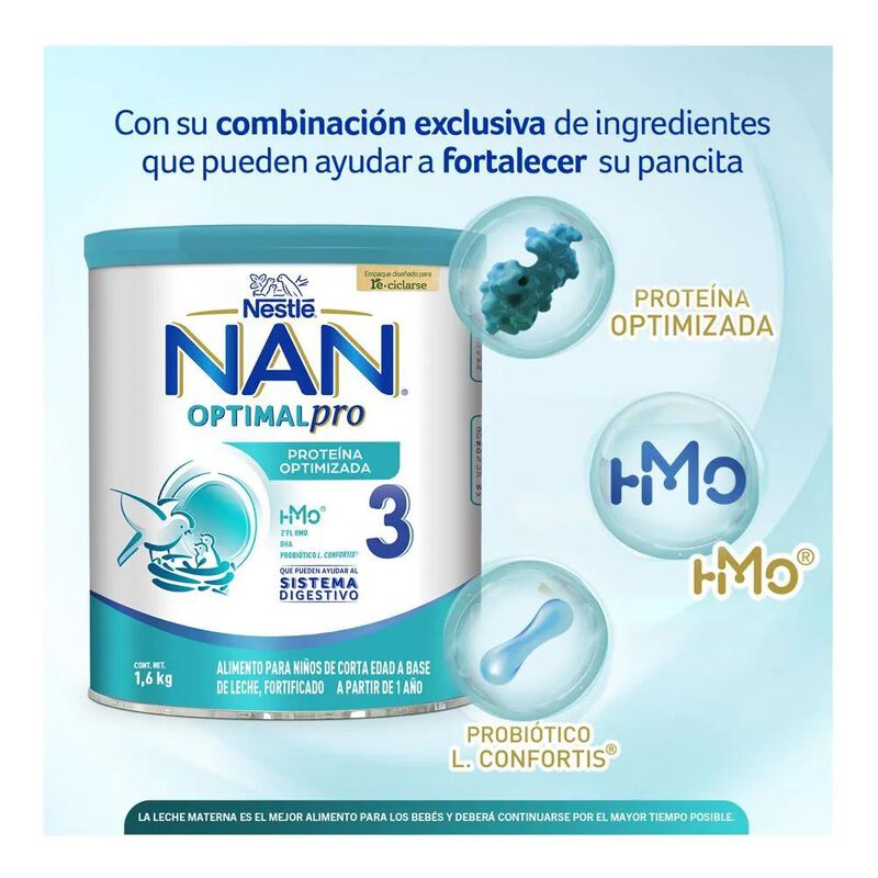 Nan 3 Optimal Pro 1-3 A&ntilde;os 1.6 Kg image number null