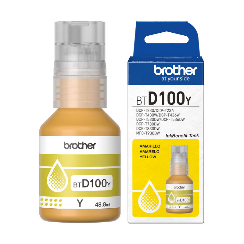 4 Pack – Botella de Tinta Brother BTD100 image number null