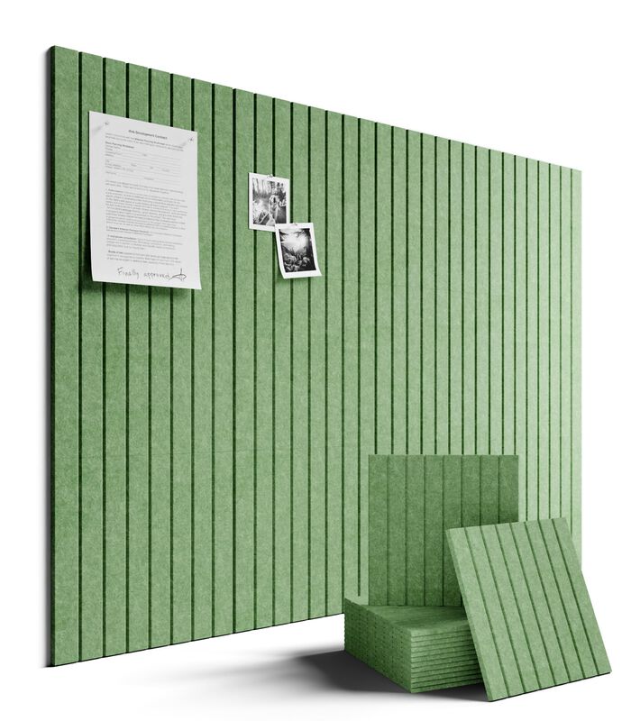 Tabl&oacute;n De Fieltro Fluxynara 122x91 Cm Verde Mus... image number null