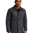 Abrigo Largo Hombre Gamuza Premium Gris Obscuro Roosevelt