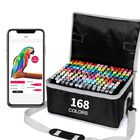 Set De Arte De Marcadores Vokiuler 168 Colores Con Punta Doble