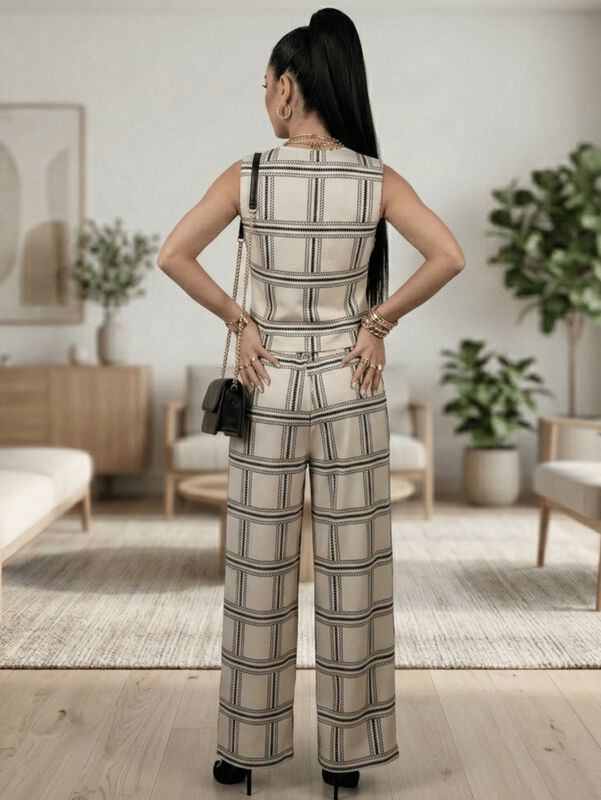 Conjunto 2 Piezas Pantalon Y Chaleco Malabis Co... image number null