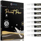 Stylo Marcadores De Pintura Acr&iacute;lica Blanca, 8 Marcadores Blancos, Punta Fina