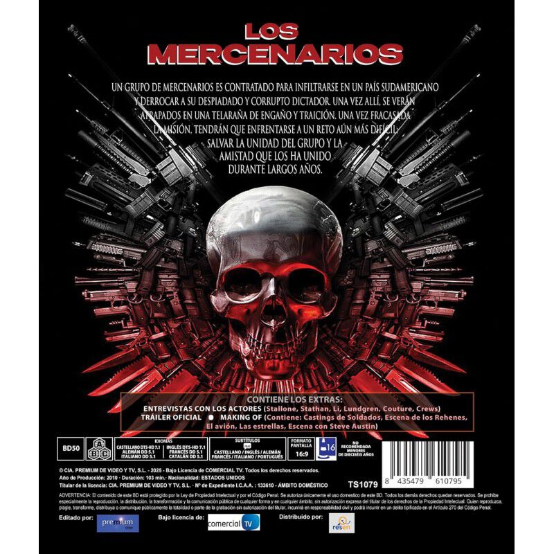 Los Mercenarios (con Funda Y 8 Postales) [blu-r... image number null